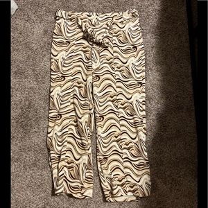 Stretch pants comes with matching crop top